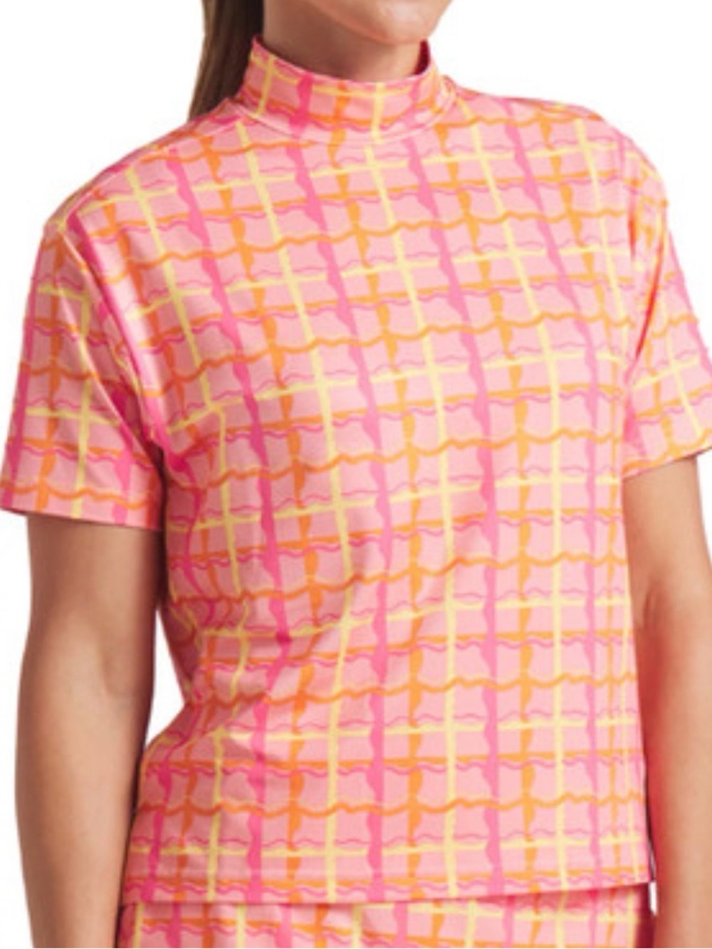 PUMA X Dani Dazey CLOUDSPUN Mock Neck Golf Shirt 629987 01 Women's Size M NEW